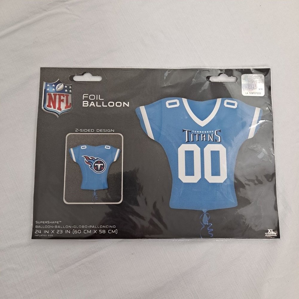 NFL Titans Foil Balloon Jersey Shaped Party Decorations Extra Large 24x23 inches